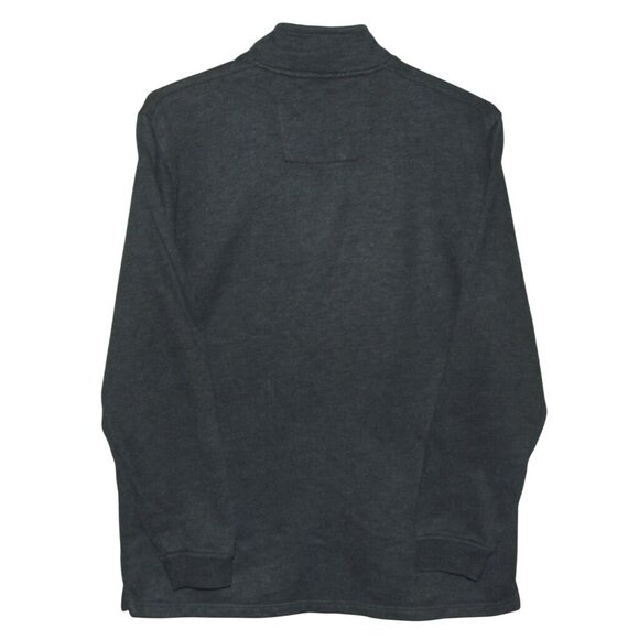 ARROW Pullover Sweatshirt Mens XL Gray Heather Quarter-Zip Sueded Fleece Shirt - Picture 2 of 11